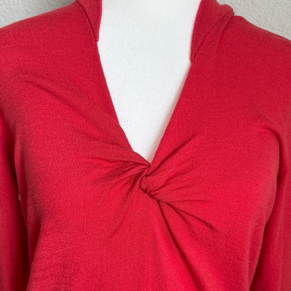 Halogen Orange Twist Front Blouse - Picture 2 of 10